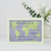 世界挙式用アンケートカード 出欠カード (スタンド正面)