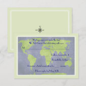 世界挙式返信カード 出欠カード (正面/裏面)