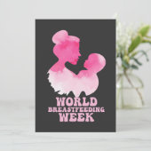 世界授乳週授乳認識度GIft 招待状 (スタンド正面)