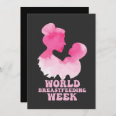 世界授乳週授乳認識度GIft 招待状 (正面/裏面)