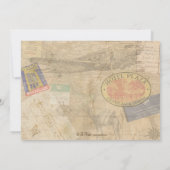 世界探検パーティー招待状 招待状 (裏面)