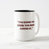 世界支配遠くにおもしろマグカップから1杯 ツートーンマグカップ (正面右)