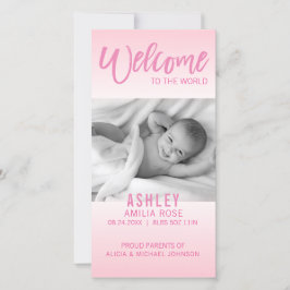 世界新生児発表へようこそ | フォト 案内状