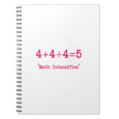 世界方程式の中で最も難しい数学おもしろい問題 ノートブック (正面)