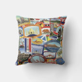 世界旅行パターン クッション (裏面)