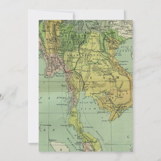 世界旅行ベビーシャワーへようこそ 招待状 (裏面)