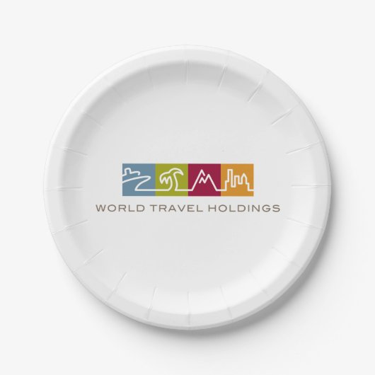 世界旅行保有物のプレート ペーパープレート (正面)