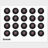世界旅行地図、世界の旗の旅人、国 ラウンドシール (シート)