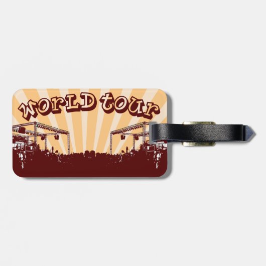 世界旅行旅行ラベル ラゲッジタグ (裏面横)