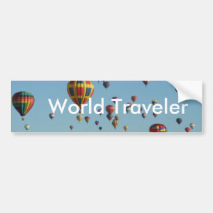 世界旅行者のバンパーステッカー バンパーステッカー
