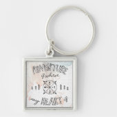 世界旅行者|の冒険は私のハートがあるところにです キーホルダー (正面)