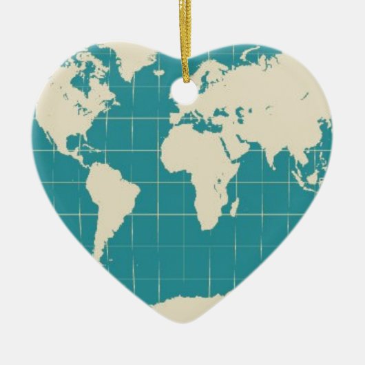 世界旅行者 セラミックオーナメント (正面)