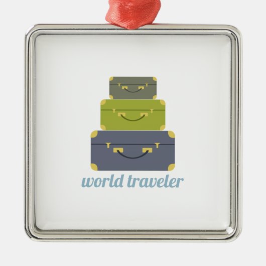 世界旅行者 メタルオーナメント (正面)