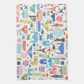 世界旅行 キッチンタオル (縦)