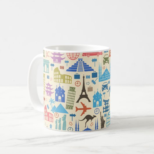 世界旅行 コーヒーマグカップ (正面左)