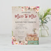 世界旅行 ブライダルシャワー 招待状 (スタンド正面)