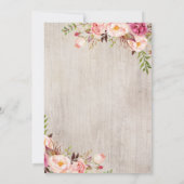 世界旅行 ブライダルシャワー 招待状 (裏面)