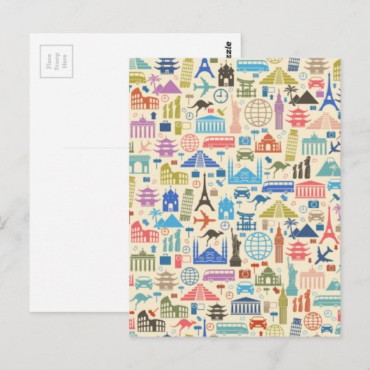 世界旅行 ポストカード (正面/裏面)