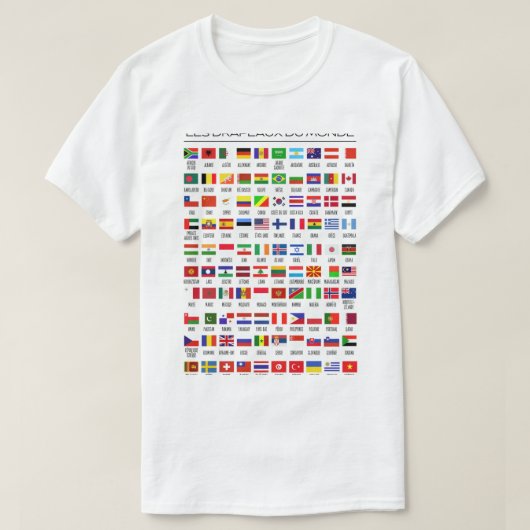 世界旗男子Tシャツ Tシャツ (デザイン正面)