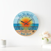 世界時計の海 ラージ壁時計 (ホーム)