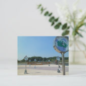 世界時計、韓国 ポストカード (スタンド正面)