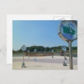 世界時計、韓国 ポストカード (正面/裏面)