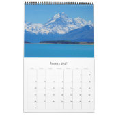 世界景観写真 カレンダー (1月 2027)