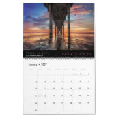 世界景観、自然シーン、海景 カレンダー (1月 2027)