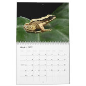 世界暦のカエル カレンダー (3月 2027)