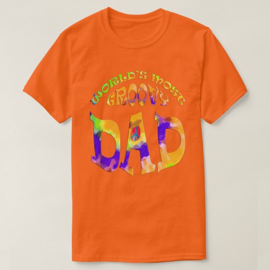 世界最もグルーヴィパパ Tシャツ (デザイン正面)