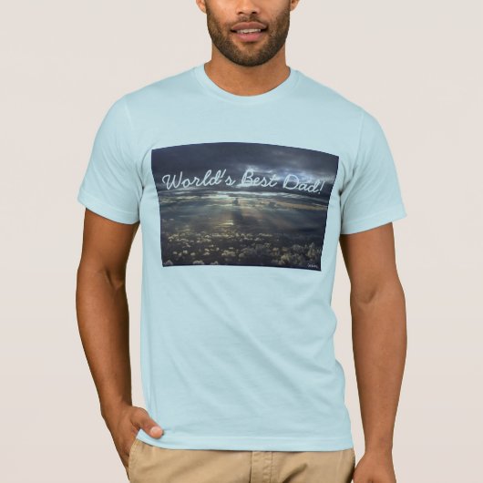 "世界最も最高のなパパ"のティー Tシャツ (正面)