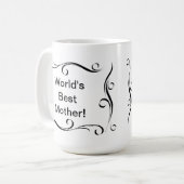 "世界最も最高のな母"でコーヒー・マグ コーヒーマグカップ (正面左)