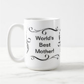 "世界最も最高のな母"でコーヒー・マグ コーヒーマグカップ (左)