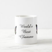 「世界最も最高のなGlamma」の蝶コーヒー・マグ コーヒーマグカップ (中央)