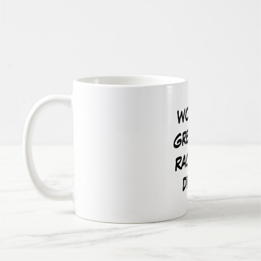 "世界最も素晴らしいカーレースの運転手"のマグ コーヒーマグカップ (左)