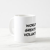"世界最も素晴らしい有志の"でマグ コーヒーマグカップ (正面左)
