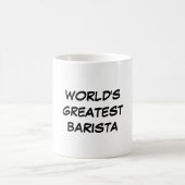 "世界最も素晴らしいBarista"のマグ コーヒーマグカップ (中央)