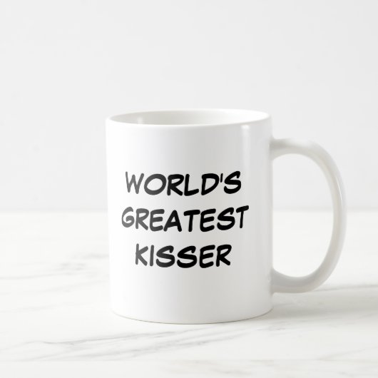"世界最も素晴らしいKisser"のマグ コーヒーマグカップ (右)