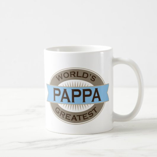 世界最も素晴らしいPappa コーヒーマグカップ (右)