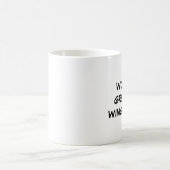 "世界最も素晴らしいWingwoman " コーヒーマグカップ (中央)