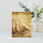 世界最古の地図船 ポストカード (スタンド正面)