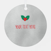 世界最大のカイロプラクターホリー&スパイン メタルオーナメント (裏面)