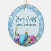 世界最大のグランドドータークリスマス セラミックオーナメント (左)