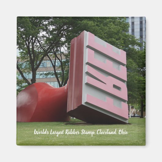 世界最大のゴムスタンプ冷凍機磁石 マグネット (正面)