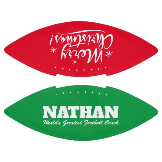 世界最大のサッカーコーチクリスマスプレゼント アメリカンフットボール (パネル)
