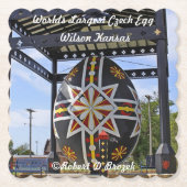 世界最大のチェコ産の卵 ペーパーコースター (正面)