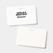 世界最大のディーコン バッジ (表裏)