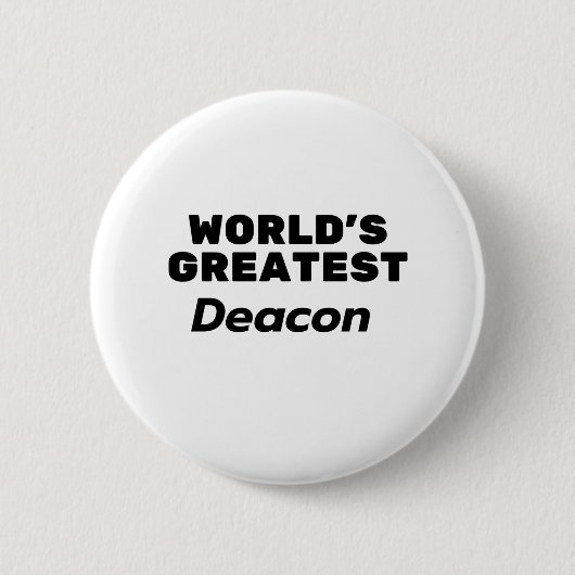 世界最大のディーコン 缶バッジ (正面)