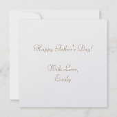 世界最大のパパエレガント文字金ゴールドタイポグラフィ カード (裏面)