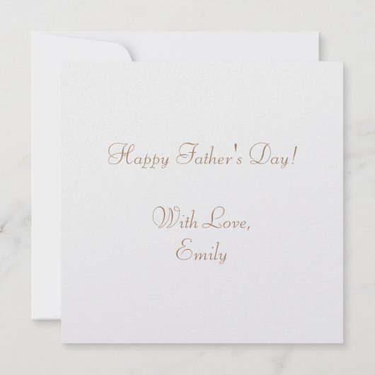 世界最大のパパエレガント文字金ゴールドタイポグラフィ カード (裏面)